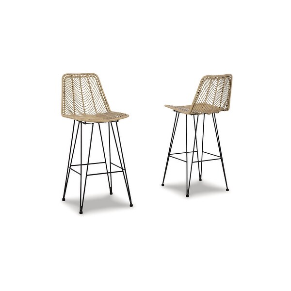 Signature Design by Ashley Angentree Upholstered Bar Stool (Set of 2)