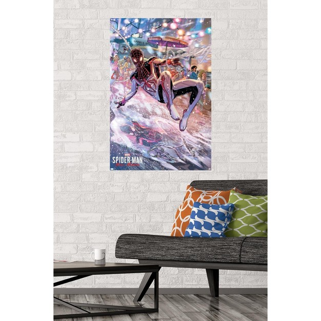 Trends International Marvel Spider man Miles Morales Javier Garron Unframed Wall Poster Prints