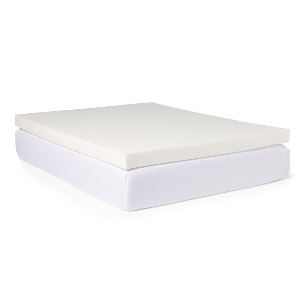 Slumber Solutions 4 inch Memory Foam and 1.5 inch Fiber Mattress Topper