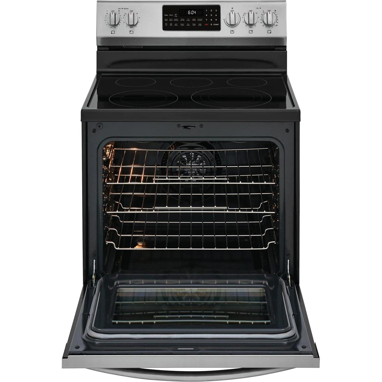 Frigidaire Gallery 30-inch Freestanding Electric Range with Air Fry Technology GCRE306CAF