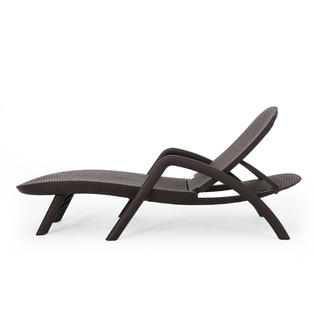 Outdoor Chaise Lounge  Dark Brown