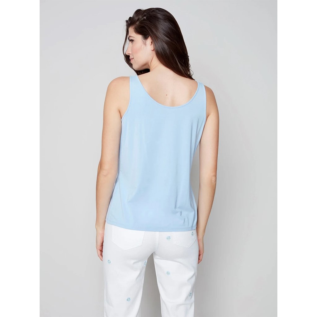 Charlie B  Reversible Bamboo Cami - Cerulean