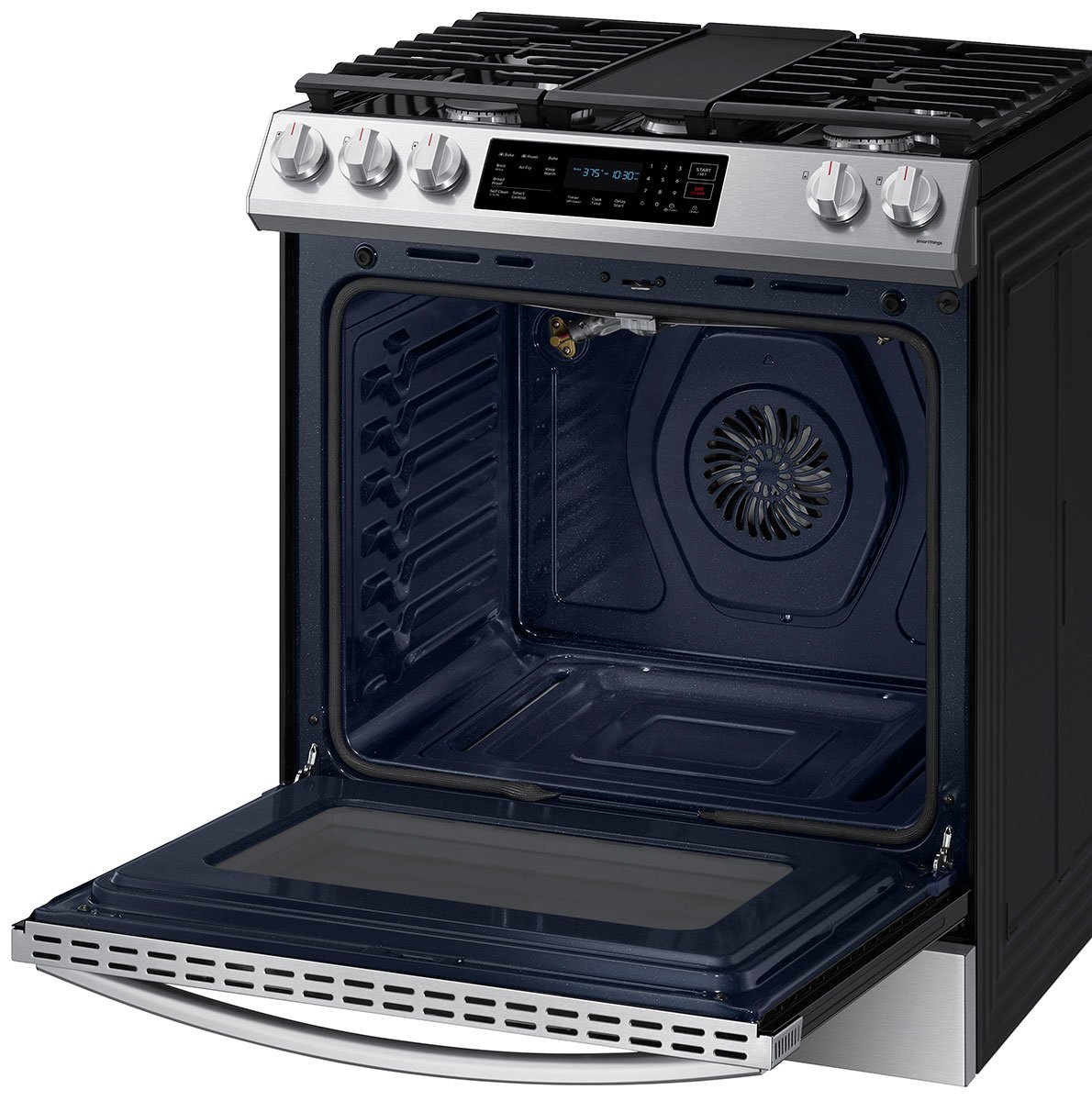  ADA 6 Cu. Ft. Fingerprint Resistant Stainless Steel Smart Slide-In Gas Range With Air Fry and Convection