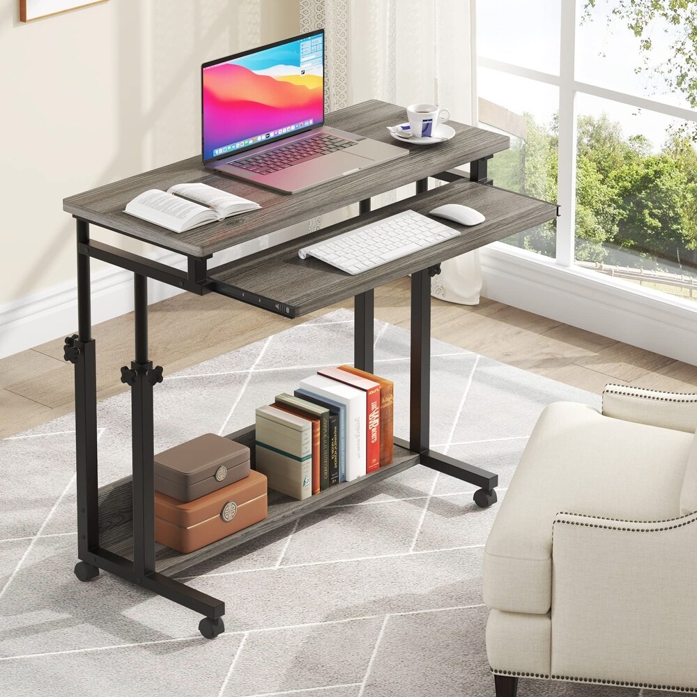 Portable Laptop Desk for Sofa and Bed  Height Adjustable Small Standing Table