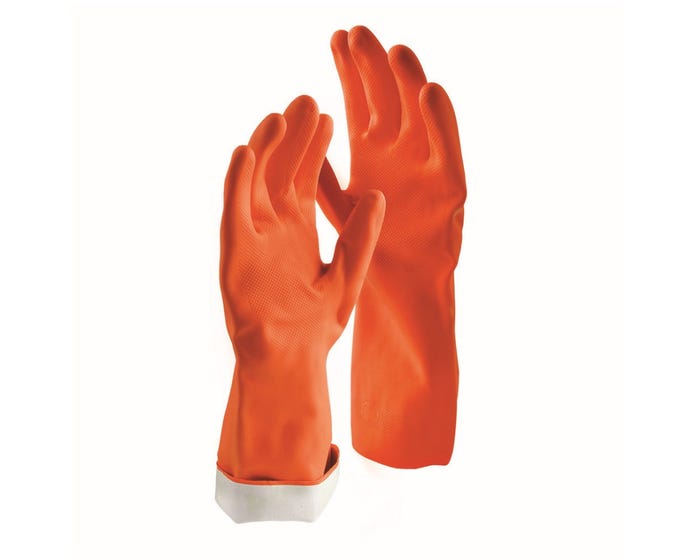 Libman Premium Reusable Latex Gloves 1-pack， Medium