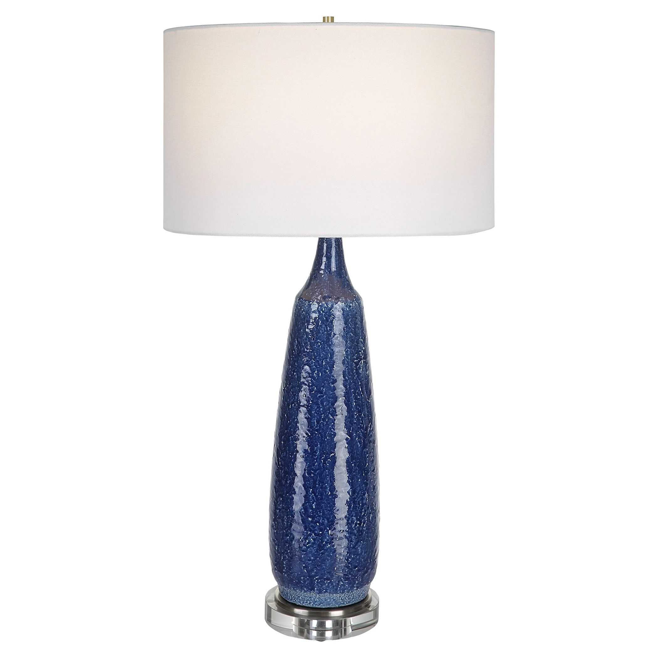 Uttermost Newport Cobalt Blue Table Lamp - 36.25 x 18 x 18