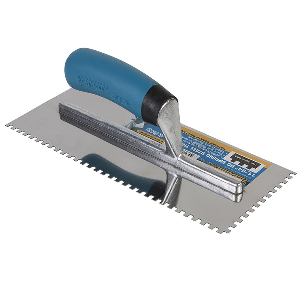 Troxell Square Notch Stainless Steel Trowel 11