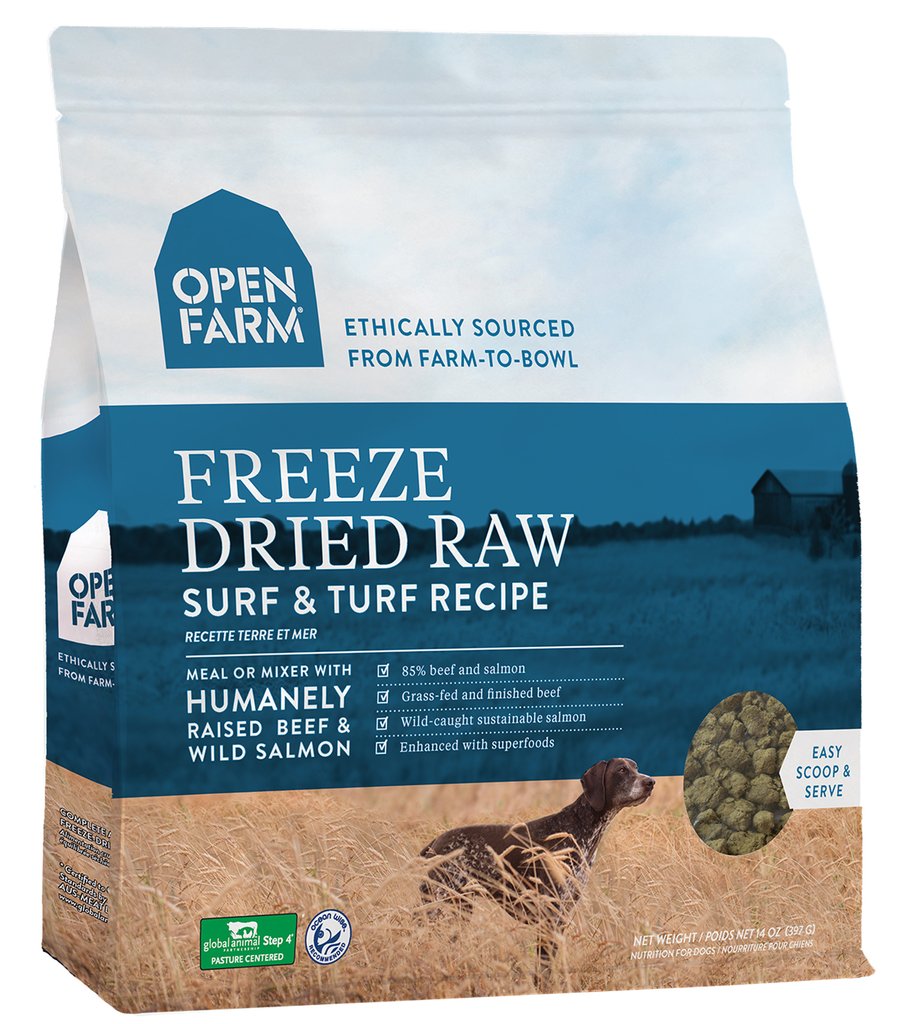 Open Farm Freeze-Dried Raw Surf and Turf Dog Food - 13.5oz