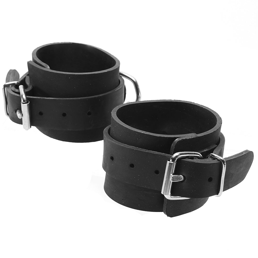 Rubber Wrist Cuffs in Black