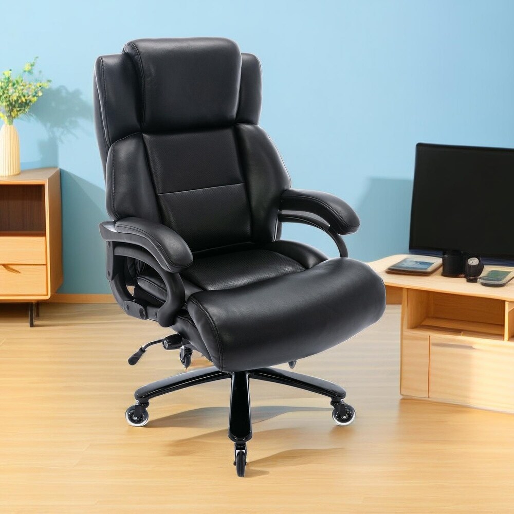 Office Chair Leather Computer Chair for Home Office or Conference.Swivel Desk Chair