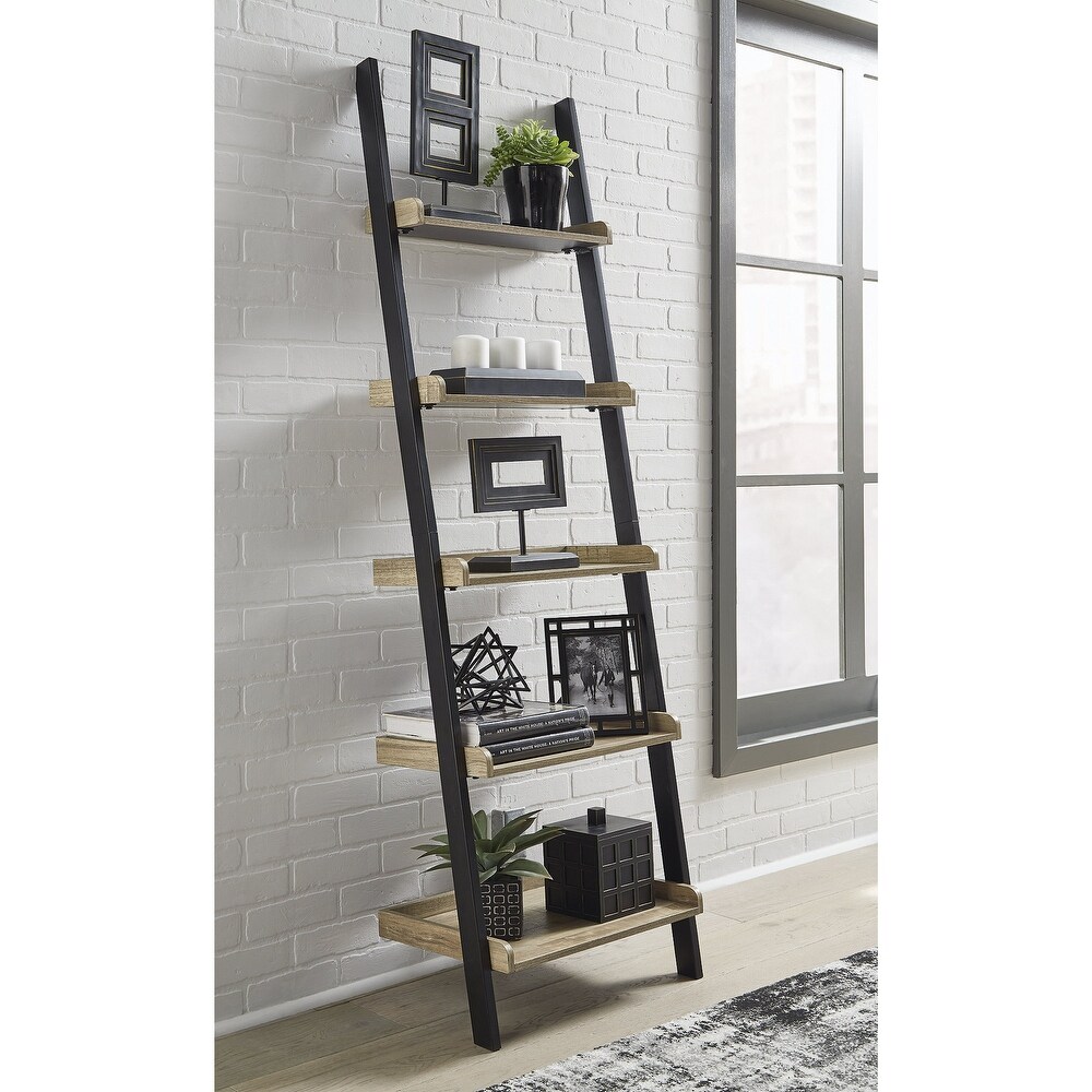 Signature Design by Ashley Gerdanet Light Brown/Black Bookshelf   29\