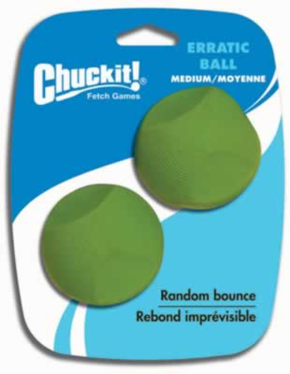 Chuckit! Erratic Ball， 2.5 Inch， 2 Pack