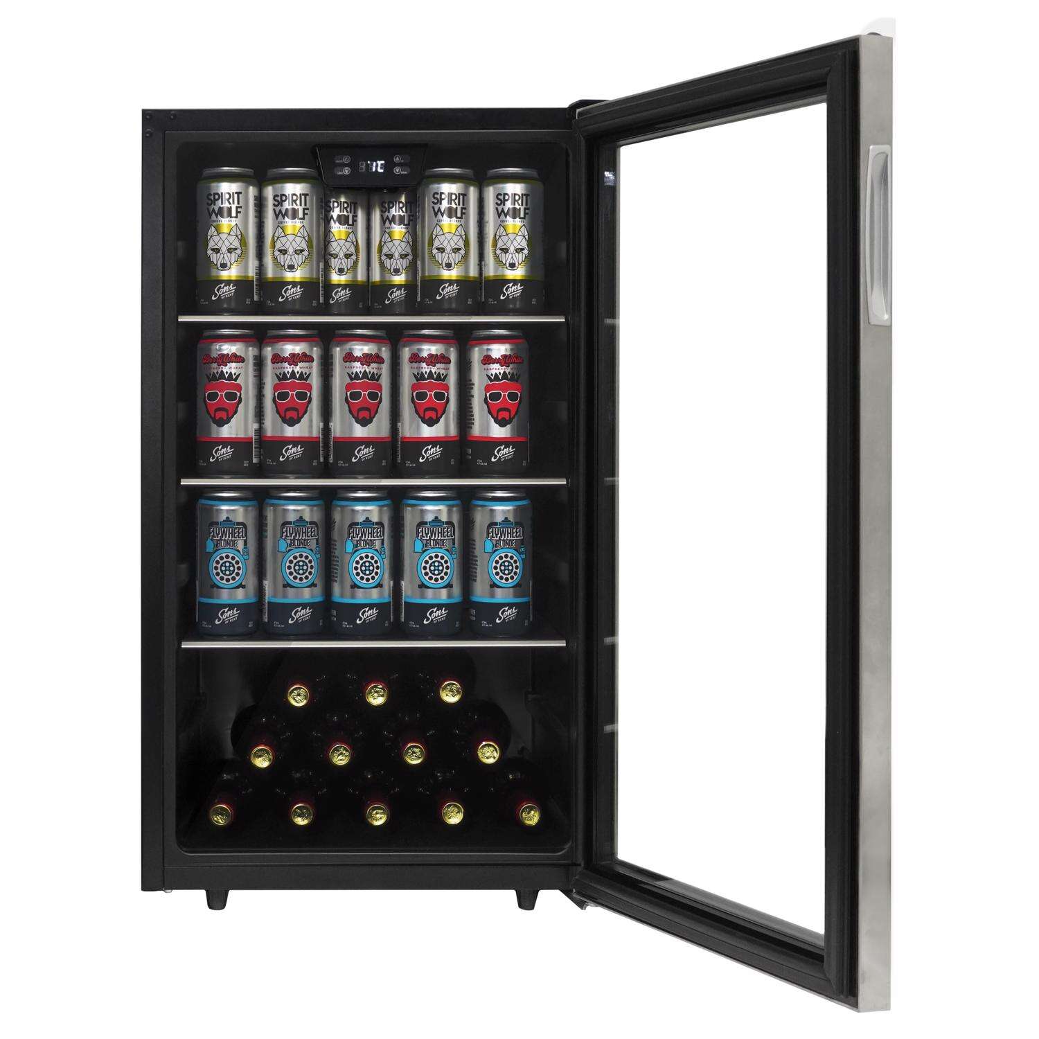 Danby 4.5 ft Silver Stainless Steel Beverage Cooler 230 W