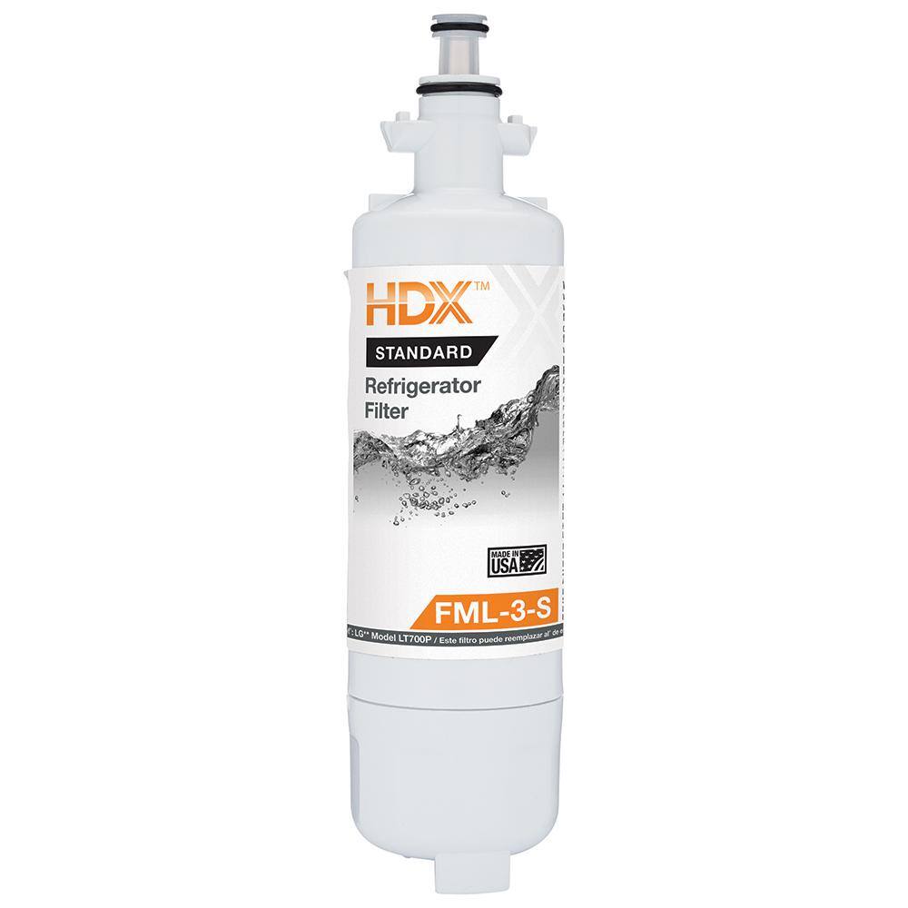 HDX FML-3-S Standard Refrigerator Water Filter Replacement Fits LG LT700P 107112