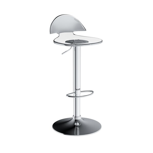 Porch and Den Channery Clear Acrylic Bar Stool