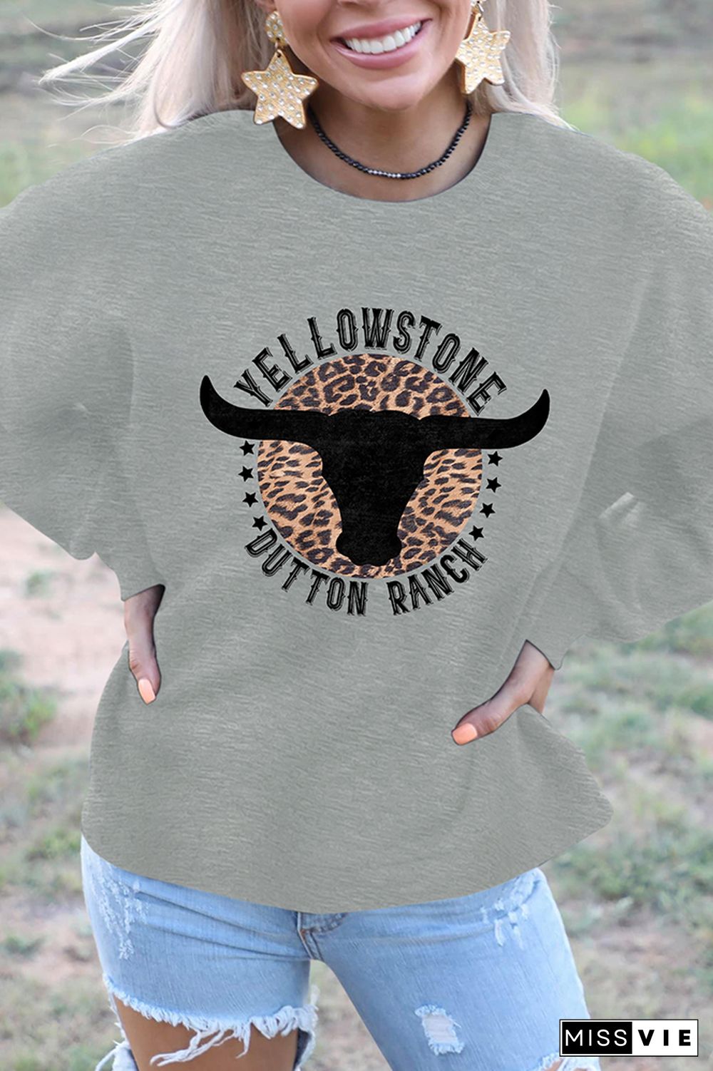 Yellowstone Dutton Ranch Pullover Longsleeve Sweatshirt Wholesale