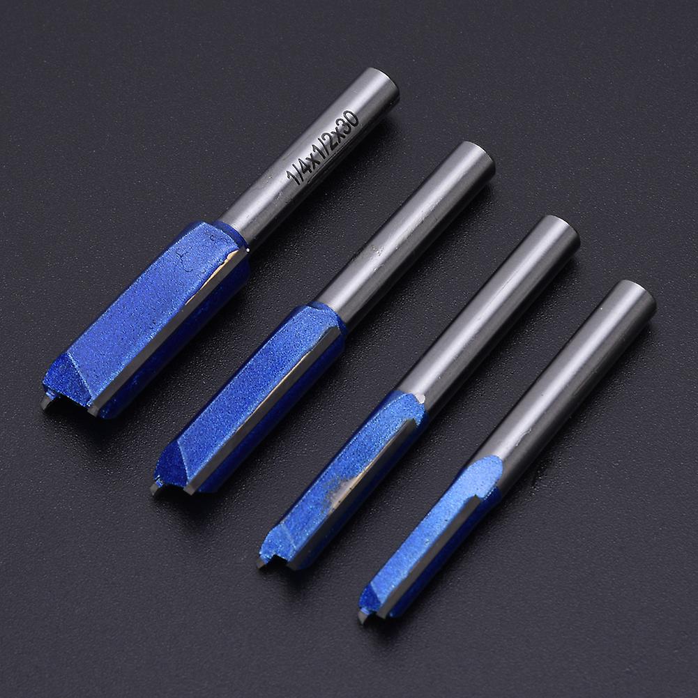 4 Pcs Trim Router Bits Professional Woodworking Slotting 2 Flute Trimming Router Bit Set