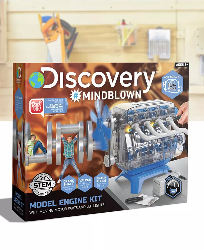 Discovery #MINDBLOWN Model Engine Kit  with Moving Parts and Lights