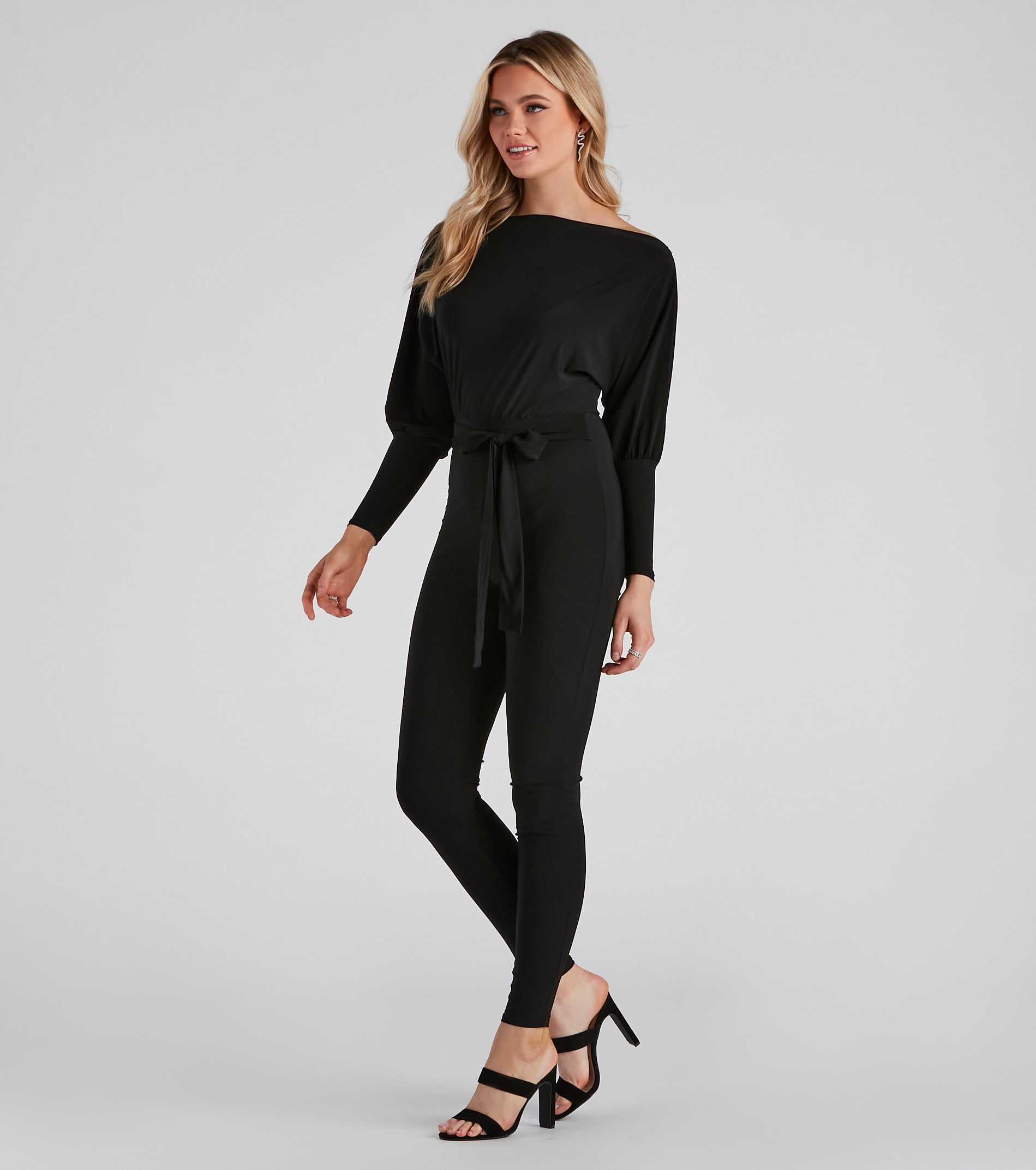 Classically Chic Boat Neck Catsuit