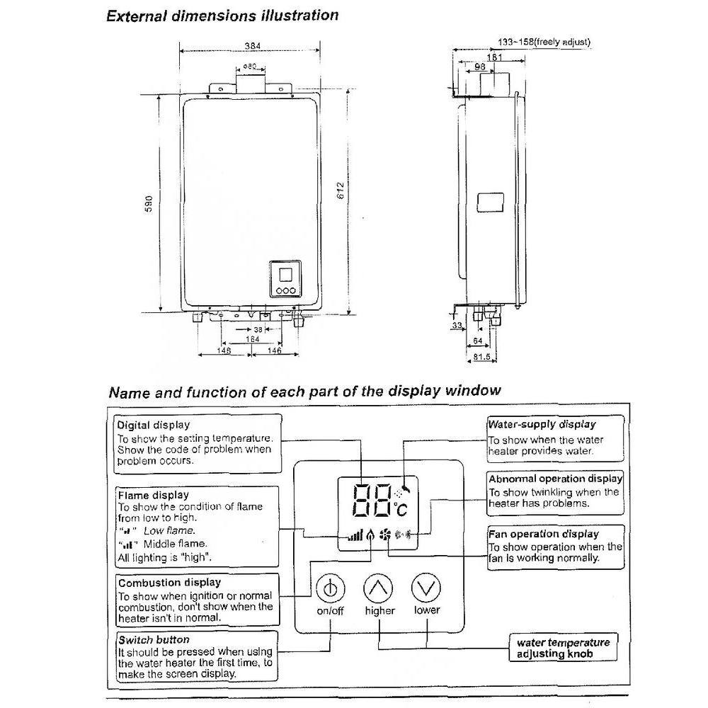 EZ Tankless Supreme On Demand 8.2 GPM 165000 BTU LPG Propane Gas Tankless Water Heater EZSUPLPG