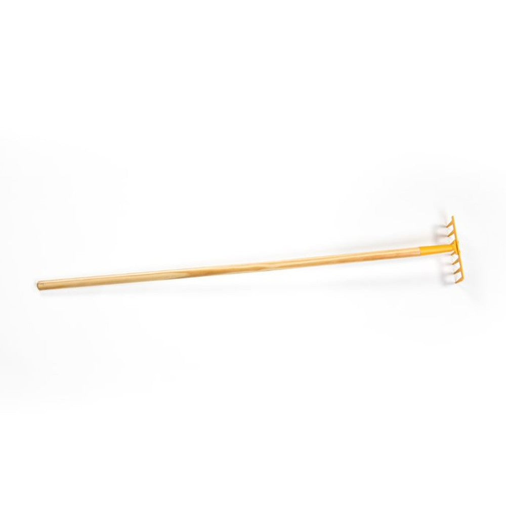 True Temper Real Garden Rake for Kids Painted Steel 42 1/2" Long Yellow