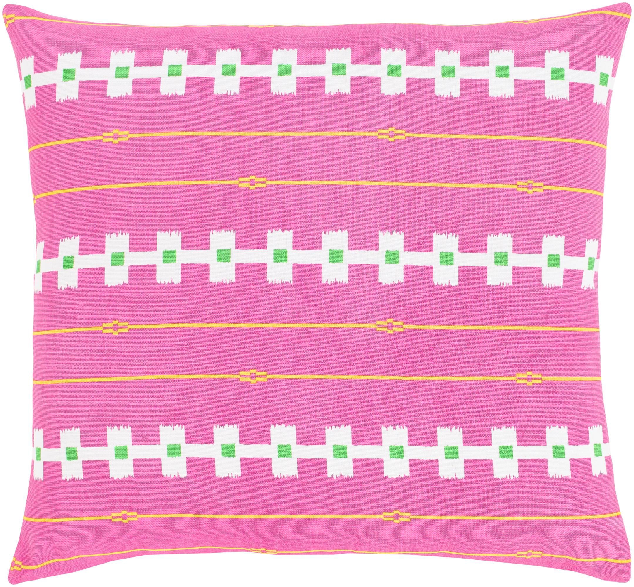 Mark&Day Pillows - Hannut Global Bright Pink Decorative Throw Pillow Cover (18