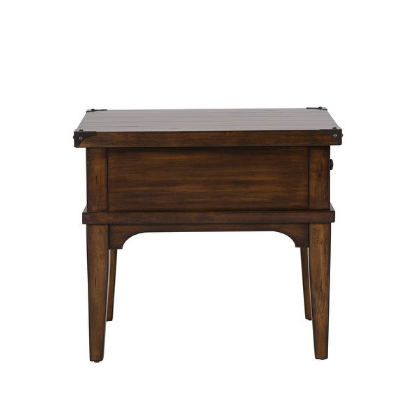 Aspen Skies Russet Brown End Table