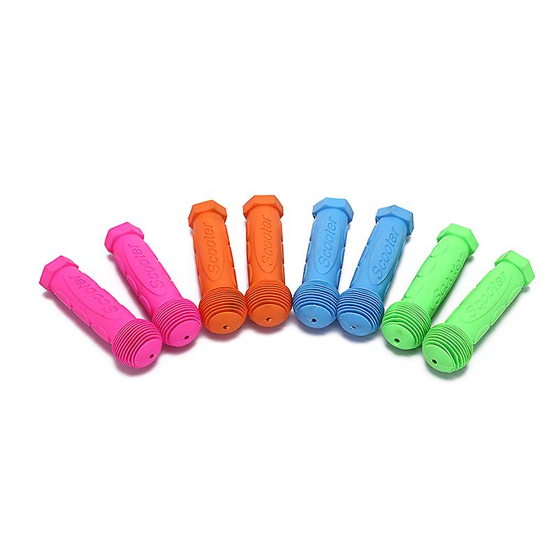 Born Pretty Blue Red Rubber Grip Handle Bike Handlebar Grips Cover Anti-skid Bicycle Tricycle Skateboard Scooter For Child Kids