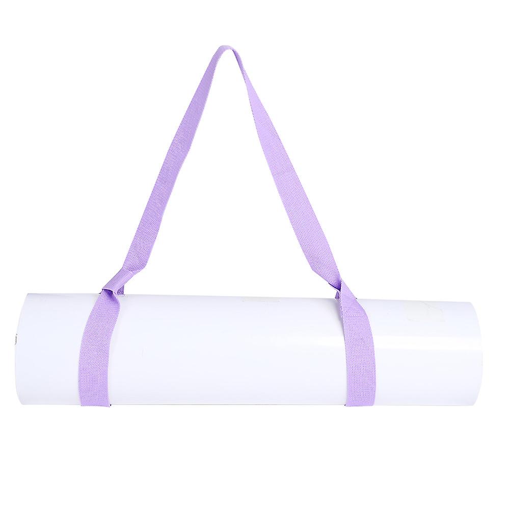 Adjustable Yoga Mat Sling Strap Portable Carrier Belt Sports Gym (light Purple)