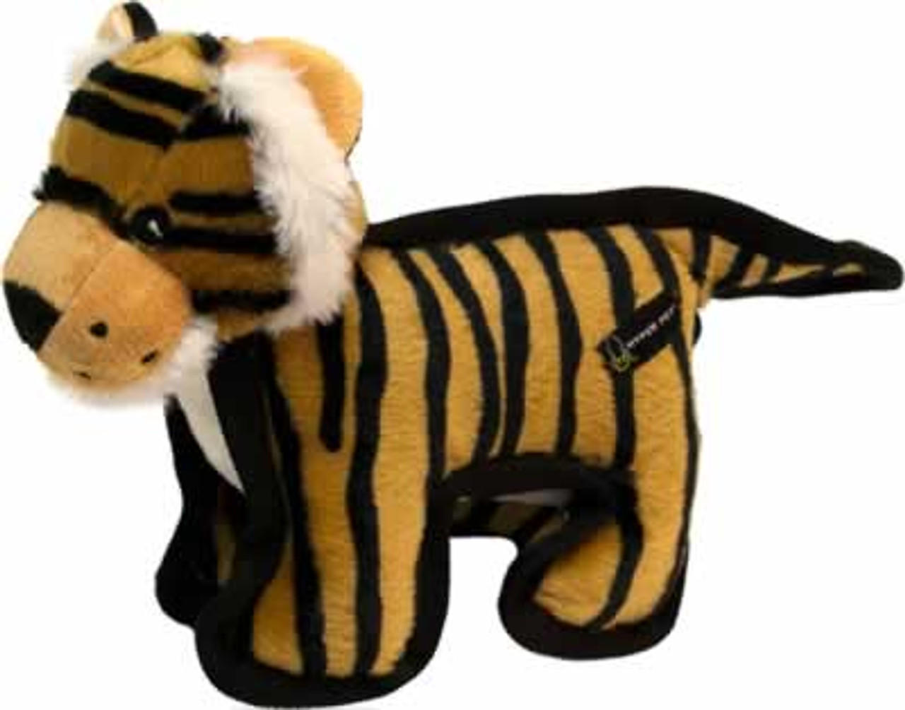 Hyper Pet Tough Plush Tiger Dog Toy