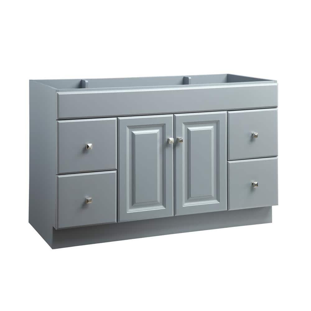 Design House Wyndham 48 in W x 21 in D Ready to Assemble Bath Vanity Cabinet Only in Gray