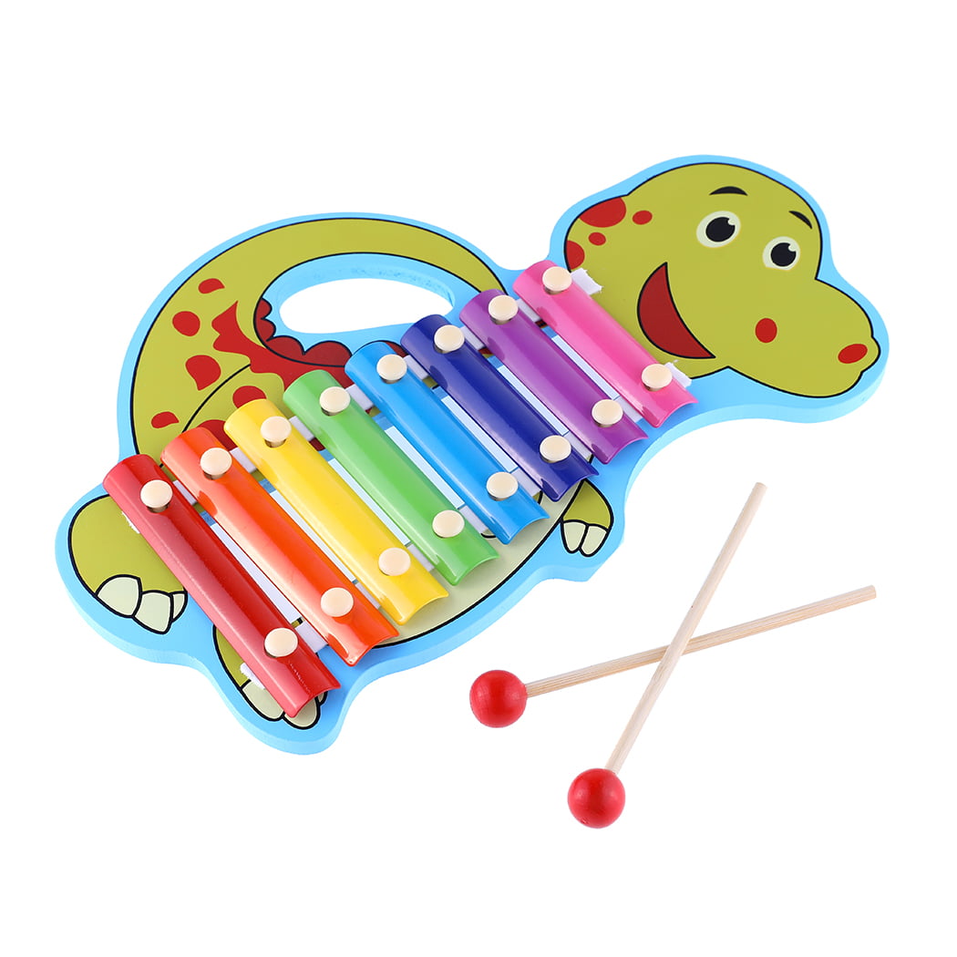 veZve Baby Xylophone Musical Toy Instrument for Kids 3 to 6 Years Old， Dino