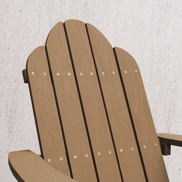 LUE BONA Plastic Poly Weather Resistant Outdoor Patio Adirondack Chair 1Pack