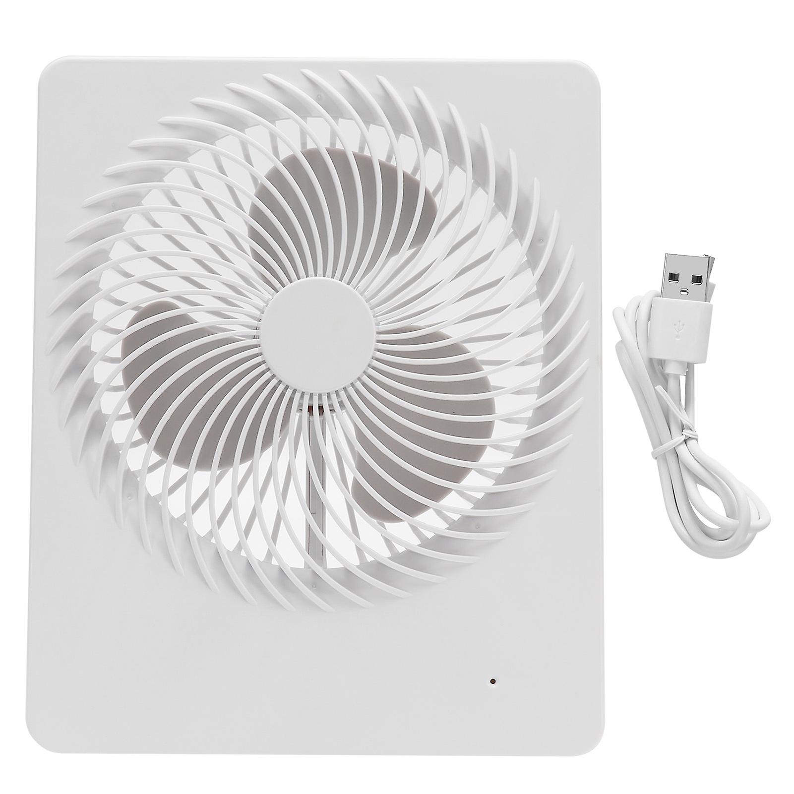 Portable Desktop Fan Mute Desktop USB Charging White Small Fan for Home Office Dormitory