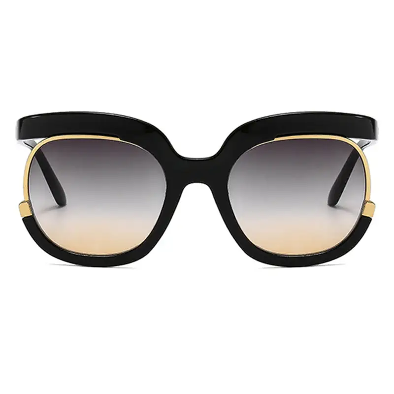 Casual Solid Patchwork Sunglasses