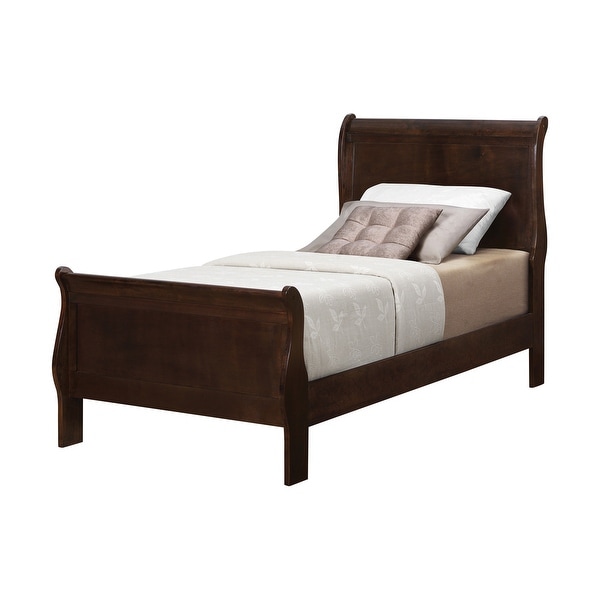 Graffenstaden Cappuccino 3-piece Sleigh Bedroom Set with Dresser - - 34936274