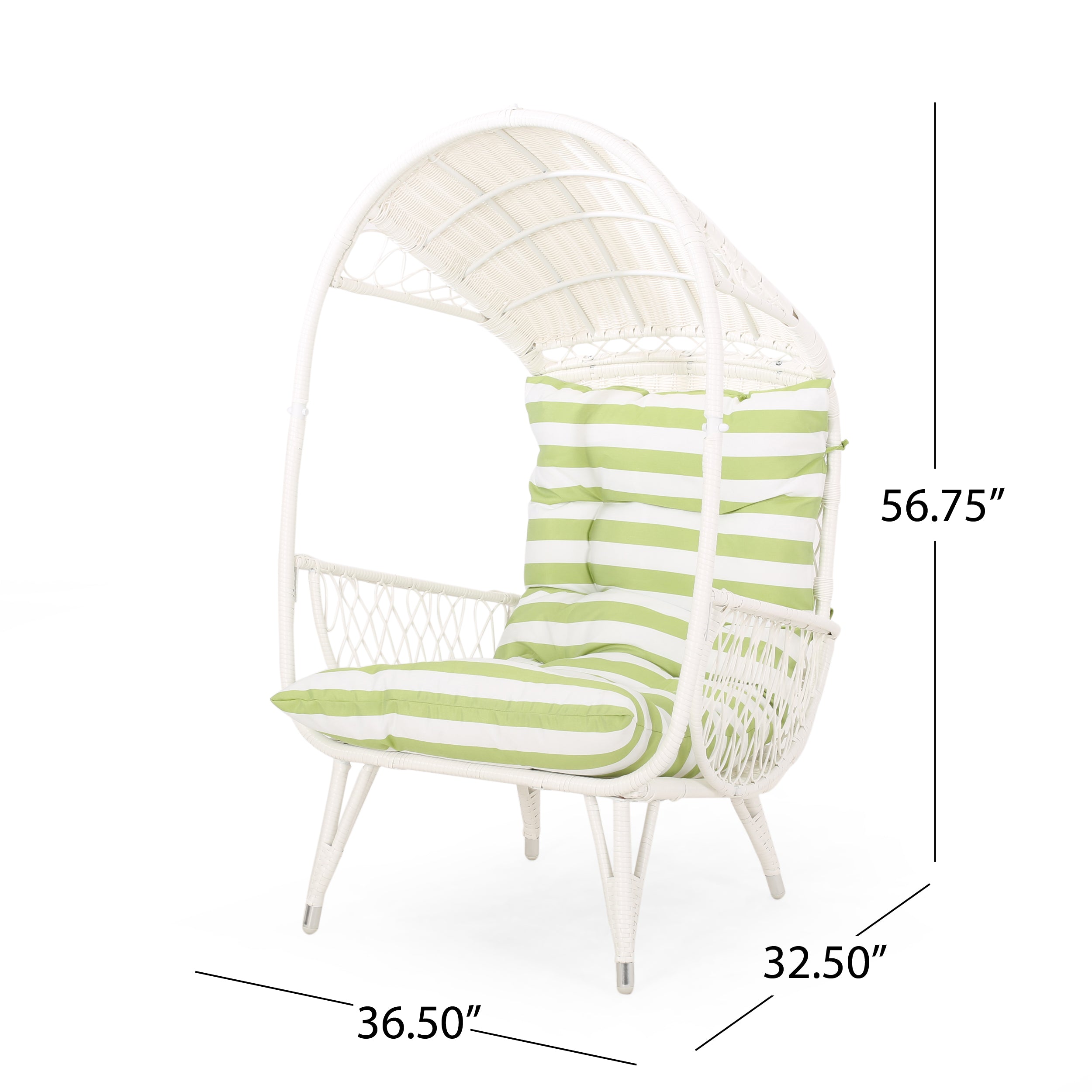 Primo Outdoor Wicker Freestanding Basket Chair