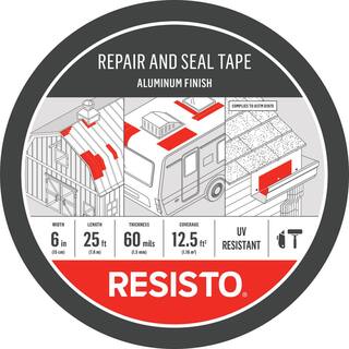 RESISTO 6 in. x 25 ft. Aluminum Flashing Tape 66876