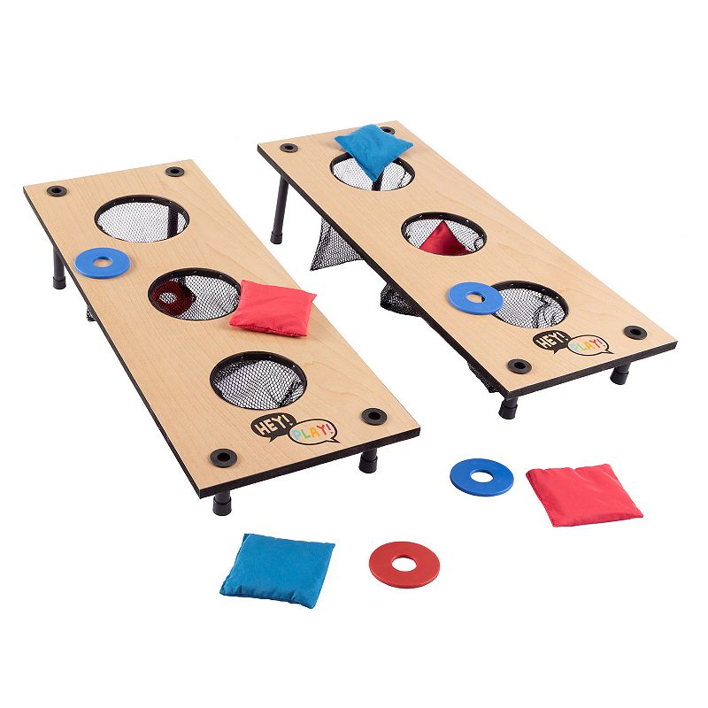 Hey! Play! 2-in-1 Washer Pitch and Beanbag Toss Set