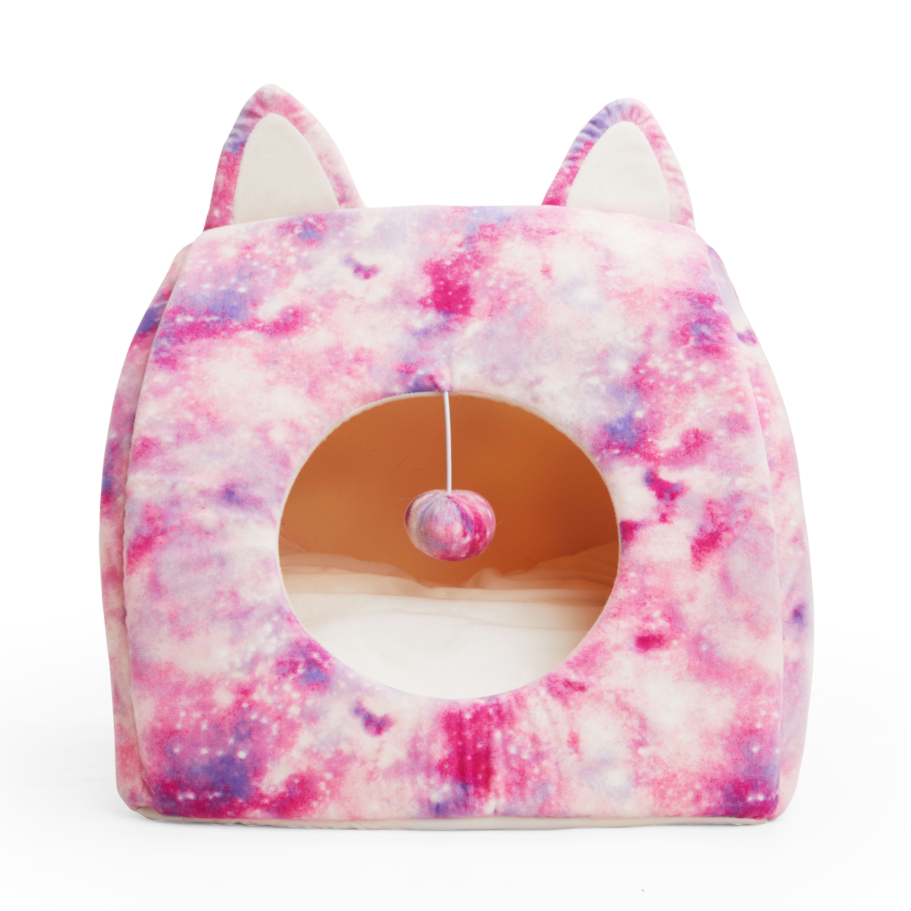 EVERYYAY Galaxy Pyramid Cat Head Bed， 16