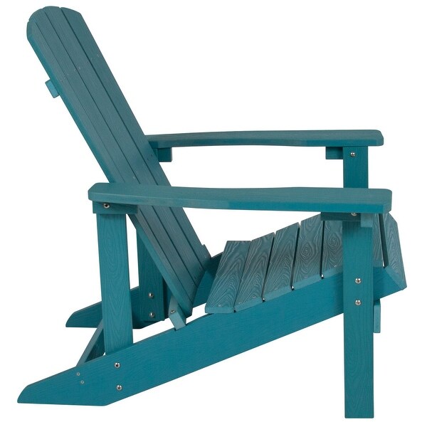 Outdoor AllWeather Poly Resin Wood Adirondack Chair