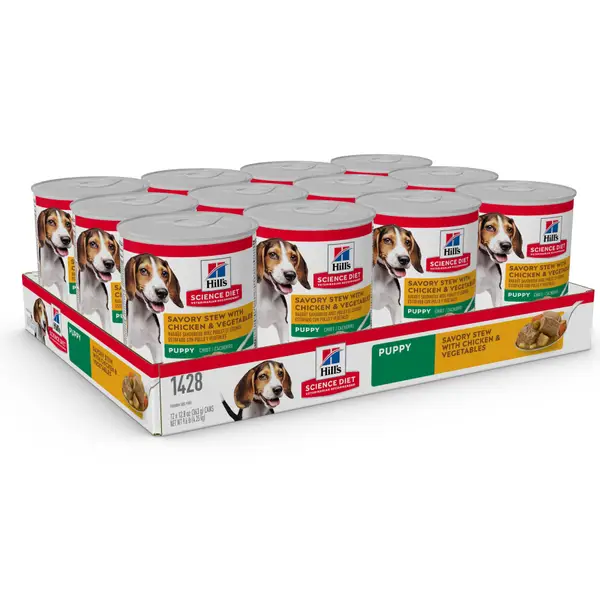 Hill's Science Diet 12.8 oz Savory Stew with Chicken and Vegetables Puppy Canned Dog Food