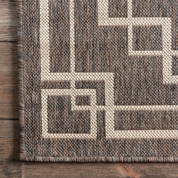 Nuloom Katalina Modern Bordered Indoor outdoor Patio Area Rug