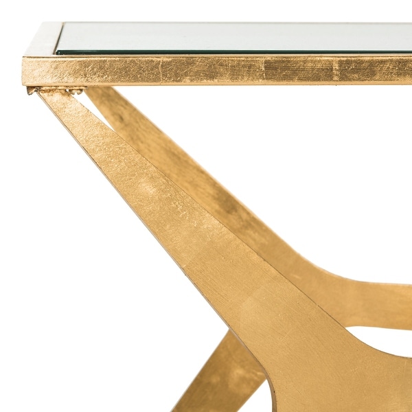 SAFAVIEH Edythe Gold Leaf Coffee Table - 51