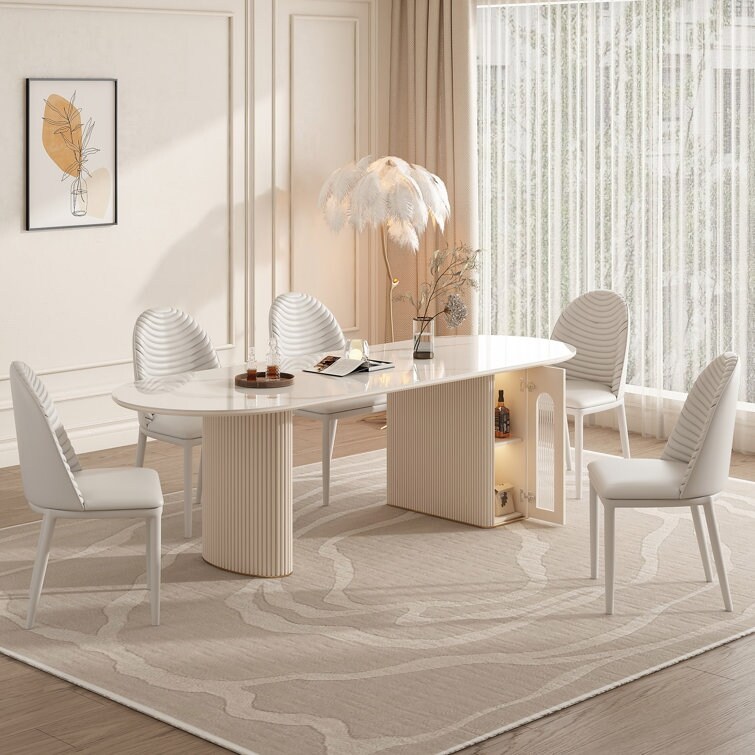 4   Person Folding Storage Dining Table，Modern 63\