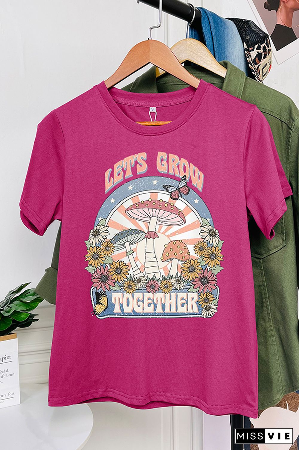 Let's Grow Together Short Sleeve Graphic Tee Wholesale