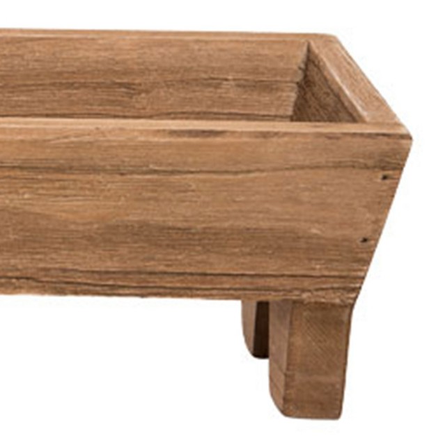 Wood Trough Storage Tray Foreside Home amp Garden