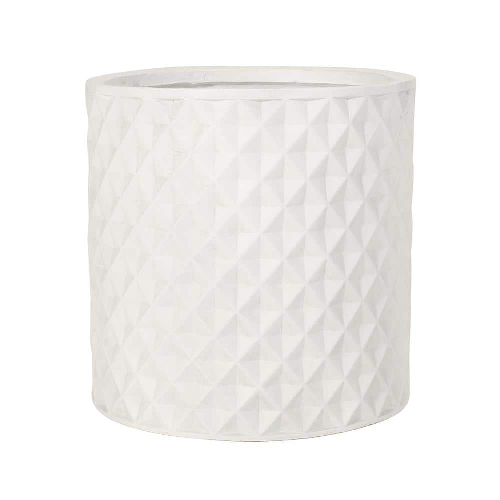 MGO 15.50 in. L x 15.50 in. W x 15.50 in. H Antique White Ceramic IndoorOutdoor Pots XT-73358.00