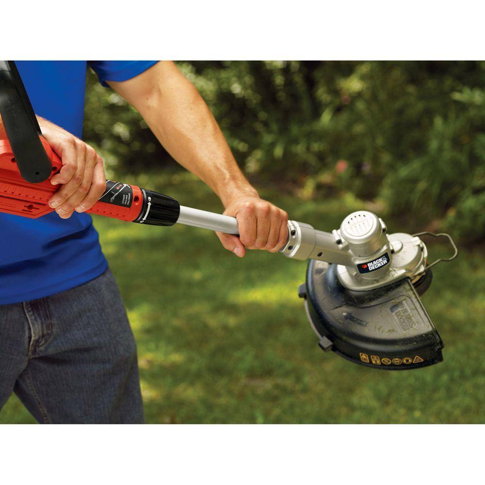 BLACK+DECKER 20V MAX Cordless Battery Powered 2-in-1 String Trimmer  Lawn Edger Kit with (1) 2Ah Battery  Charger LST300