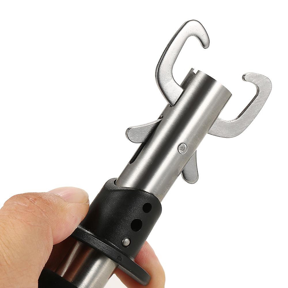 Lixada Portable Stainless Steel Fish Lip Grip Fishing Grabber Strong Professional Fishing Gripper Trigger For Fisherman No.199488